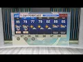 Temps in the 80s cloudy skies in the 7-day forecast