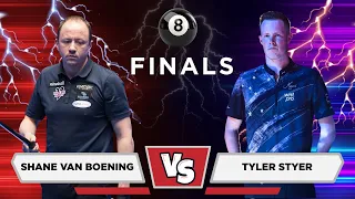 FINALS SHANE VAN BOENING vs TYLER STYER 4TH Annual 8 Ball Classic Race to 15