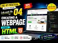 HSC ICT Practical English Version Creating a Webpage Using HTML Chapter-4