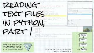Reading from files in Python part 1 Problem Solving Ch 4 Lecture 6