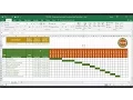 TECH-005 - Create a quick and simple Time Line Gantt Chart in Excel