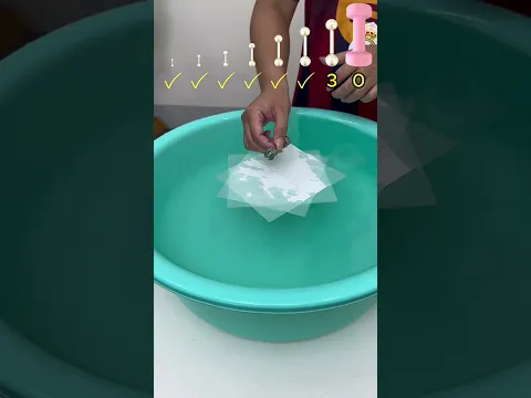 How much paper does it take to make the object float #experiment #asmr