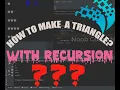 How to make a pattern with Recursion Triangle with Python