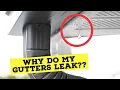 Why Is Water Leaking Behind My Rain Gutter