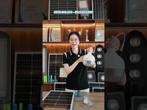 Đèn năng lượng mặt trời - mẫu đèn búp trong nhà nhỏ gọn siêu sáng.