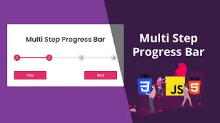 Multi Step Progress Bar in HTML CSS JavaScript