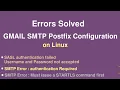 Send Mail using Postfix with Gmail SMTP on Linux Solution of GMAIL SMTP with Postfix Errors