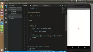 React-Native tutorial 13 how to use loader activity indicator with set time out