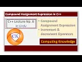 C Lecture No 8 in Urdu-Hindi Computing Knowledge Compound assignment statement in C
