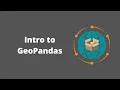 Geographic Software Design Week 7 Introduction to GeoPandas
