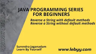 Program to Reverse A String in Java Reverse A String Reverse Words in a String in Java