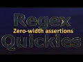 Zero-width assertions
