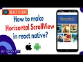 How to make Horizontal ScrollView in react native in Hindi