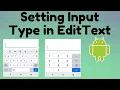 EditText input type TechViewHub Android Studio