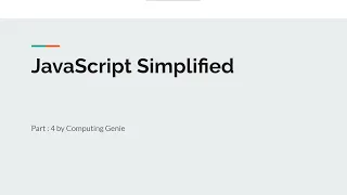 JavaScript Simplified Working with multiple JavaScript files Part 4