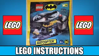 LEGO Instructions - DC Comics Super Heroes - 212502 - Batcopter - Magazine Gift
