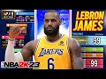 NBA 2K23 LEBRON JAMES BUILD - DEMIGOD SMALL FORWARD BUILD