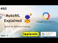 50 AutoML in Google Cloud Explained No-Code Machine Learning Build ML Models Without Coding