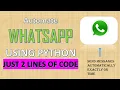 Automate WhatsApp message Hack WhatsApp WhatsApp trick Learn Python Python Project Hindi