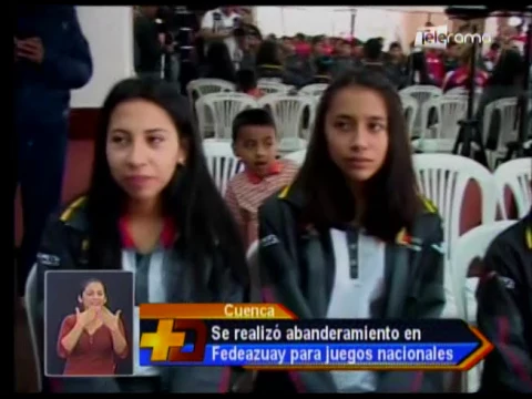 Se realizó abanderamiento en Fedeazuay para juegos nacionales