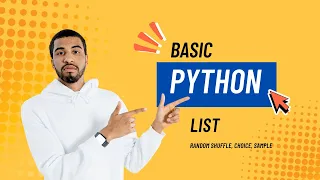 Python Beginner Series List Choice Sample Shuffle Random Library Explained
