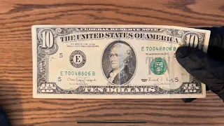 HOW MUCH IS A 1990 10 DOLLAR BILL WORTH IN CIRCULATED CONDITION