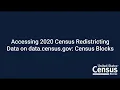 Accessing 2020 Census Redistricting Data on data census gov Census Blocks