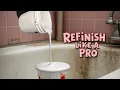 DIY Bathtub Refinishing with ArmoGlaze Kit - Odorless Durable and Easy to Apply Made in the USA