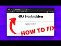 How to fix Nginx 403 Forbidden Error