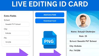 Create a Dynamic ID Card Generator Drag Drop Resize Edit Fields Easily