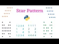 77 Butterfly Pattern Rhombus Pattern in Python Square number pattern in Python Pattern