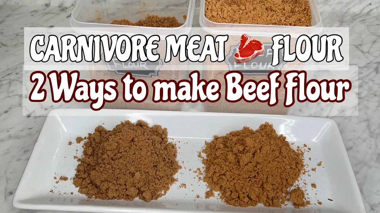 MAKING BEEF FLOUR AT HOME (2 ways)