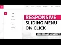 Responsive Sliding Menu With HTML CSS And Javascript