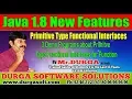 Java 8 3 Demo Programs about Primitve Type Functional Interfaces for Function By Durga