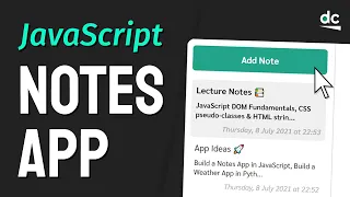 Build a Notes App with JavaScript Local Storage No Frameworks