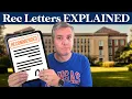 Teacher Counselor Recommendation Letters What Actually Matters