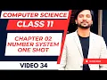 Number System in Python Class 11 CS Chapter 2 One Shot Binary Octal Hexadecimal CBSE