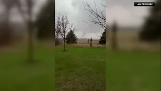 Man Sees First Tornado as Storm Hits Wausau WI