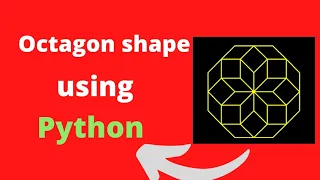 Python turtle - Cool octagon shape using python python project