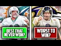 5 WORST Starting Quarterbacks To Win A Super Bowl And The 5 BEST That Never Did