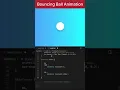 Bouncing ball animation using html and css