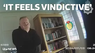 Watch monster funeral director s angry reaction to being arrested