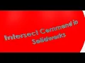 4K Solidworks Tutorial for Beginners Intersect command in solidworksidworks Intersect