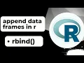 Append data frames in r rbind function in r append data frames in r