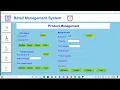 Retail Management System Tkinter
