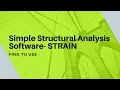 Simple Structural Analysis Software-STRAIN