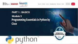 PART 1 Python Essentials Module 3 NASSCOM FutureSkills