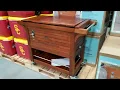 Costco Tommy Bahama 100QT Wood Rolling Cooler 197