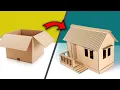 Download Lagu How To Make House From Cardboard | Cara Membuat Miniatur Rumah Dari Kardus