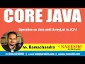 Core Java Tutorial Operation on Java until ArrayList in JCF-1 Mr Ramachander